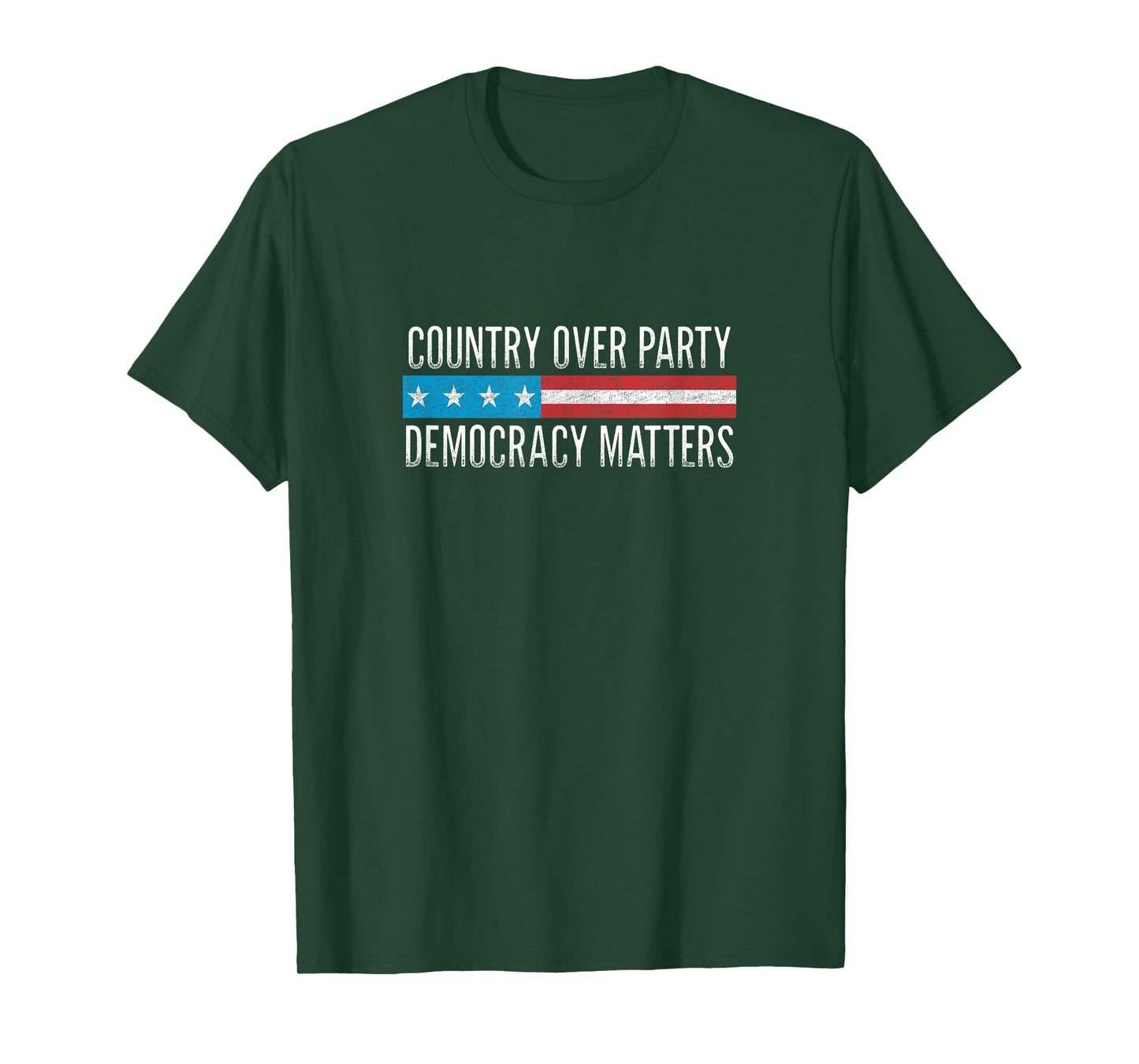 Country Over Party - Democracy Matters - Vintage Style - T-Shirt