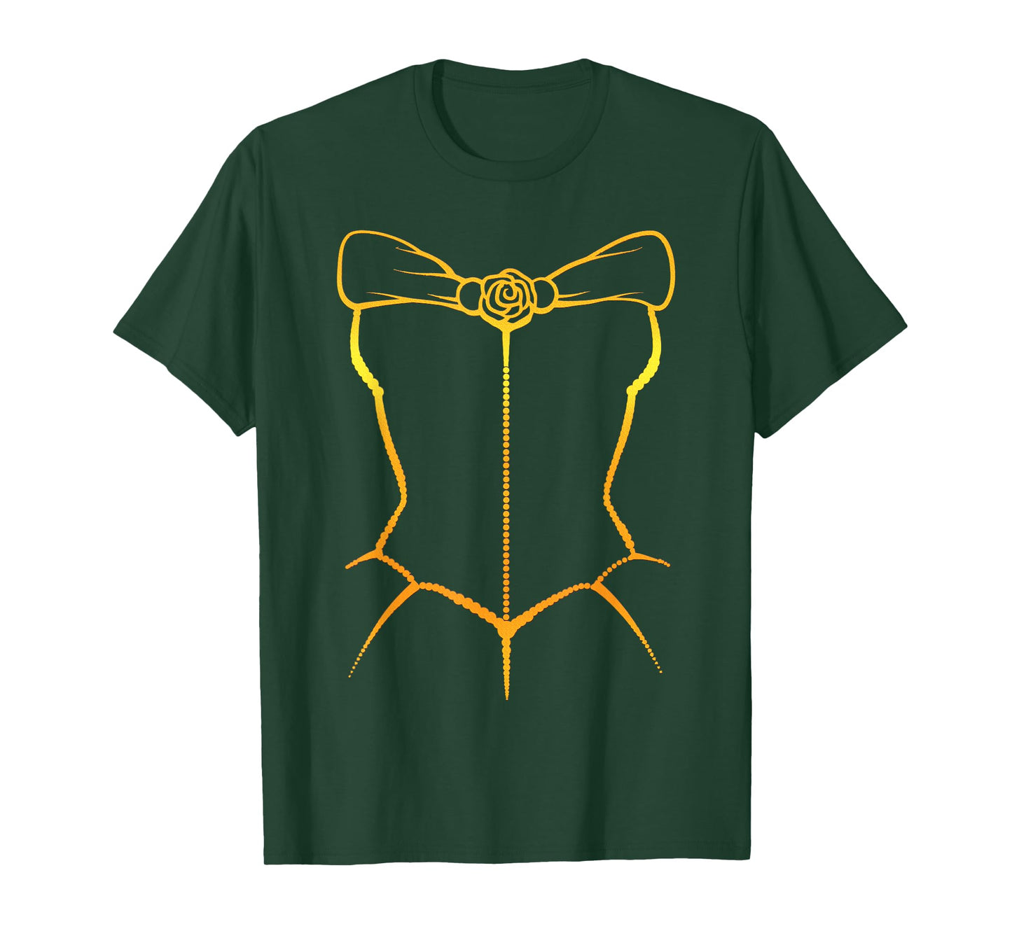 Belle Inspired Corset Costume Silhouette T-Shirt