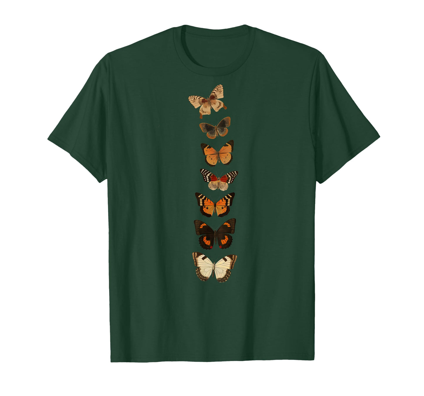 Cute Butterfly Spine Butterflies On Back Summer Women Casual T-Shirt