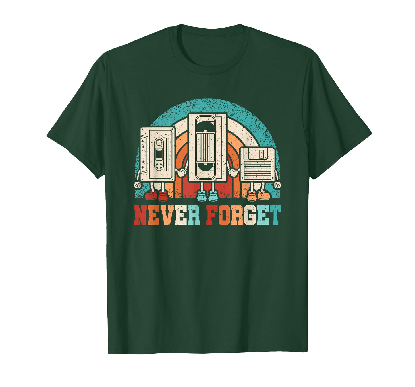 Never Forget Cassette 80s 90s Retro Outfit Men Women Kids T-Shirt