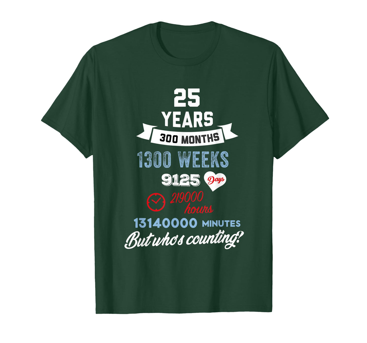 25 Years Old But Who Is Counting Funny Birthday T-Shirt