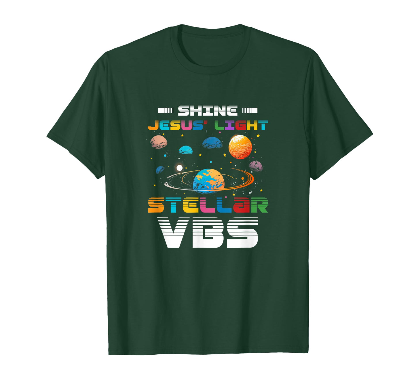 Stellar Bible School VBS Shine Jesus Light Christian T-Shirt