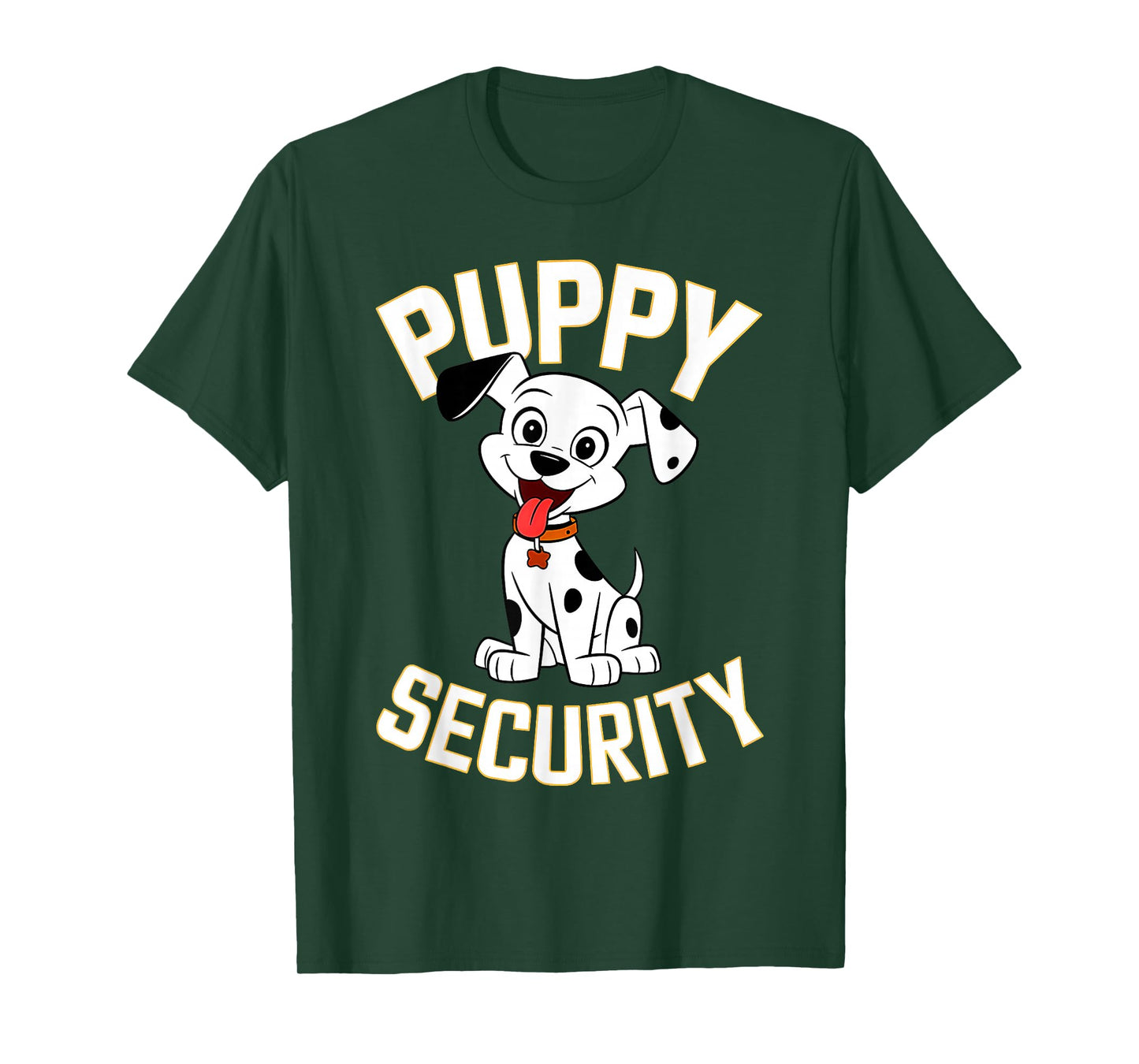 Puppy Security Dog Catcher Costume Dalmatian Halloween T-Shirt