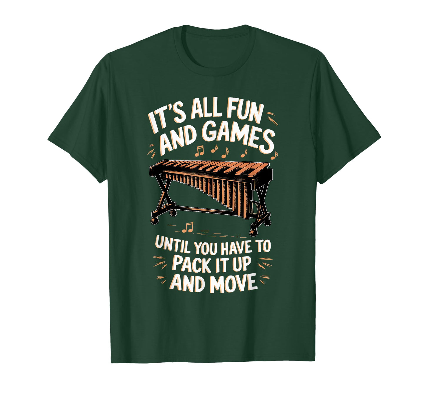 It's All Fun Games Marimbist Musician Vibraphonist Marimba T-Shirt