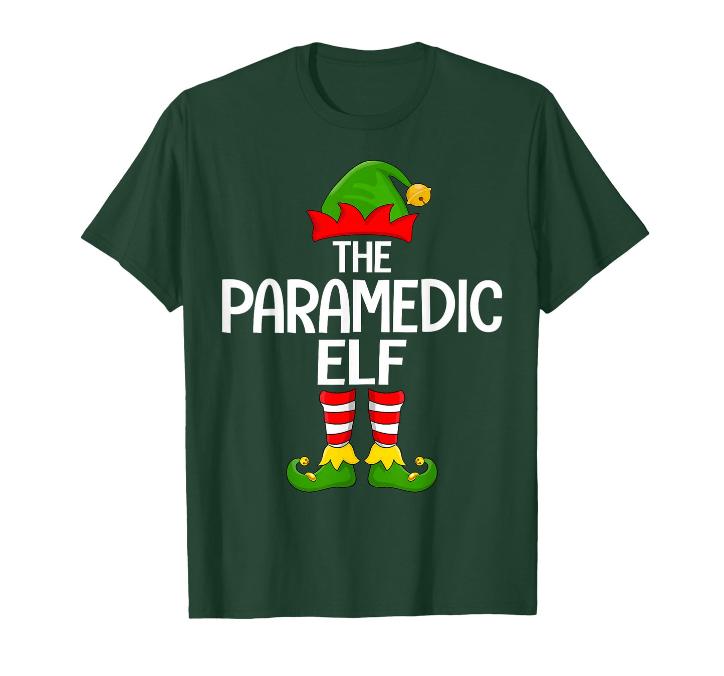 Paramedic Elf Xmas Matching Family Elf Squad Christmas T-Shirt