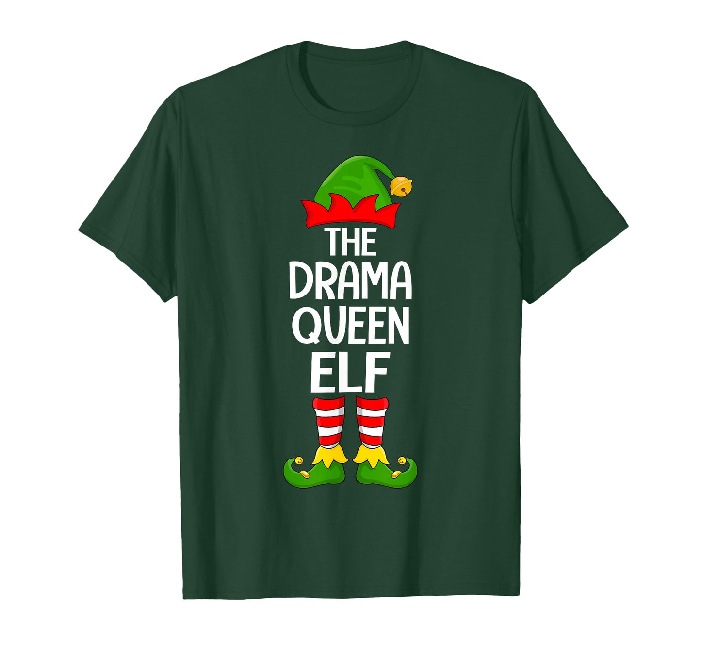Drama Queen Elf Xmas Matching Family Elf Squad Christmas T-Shirt