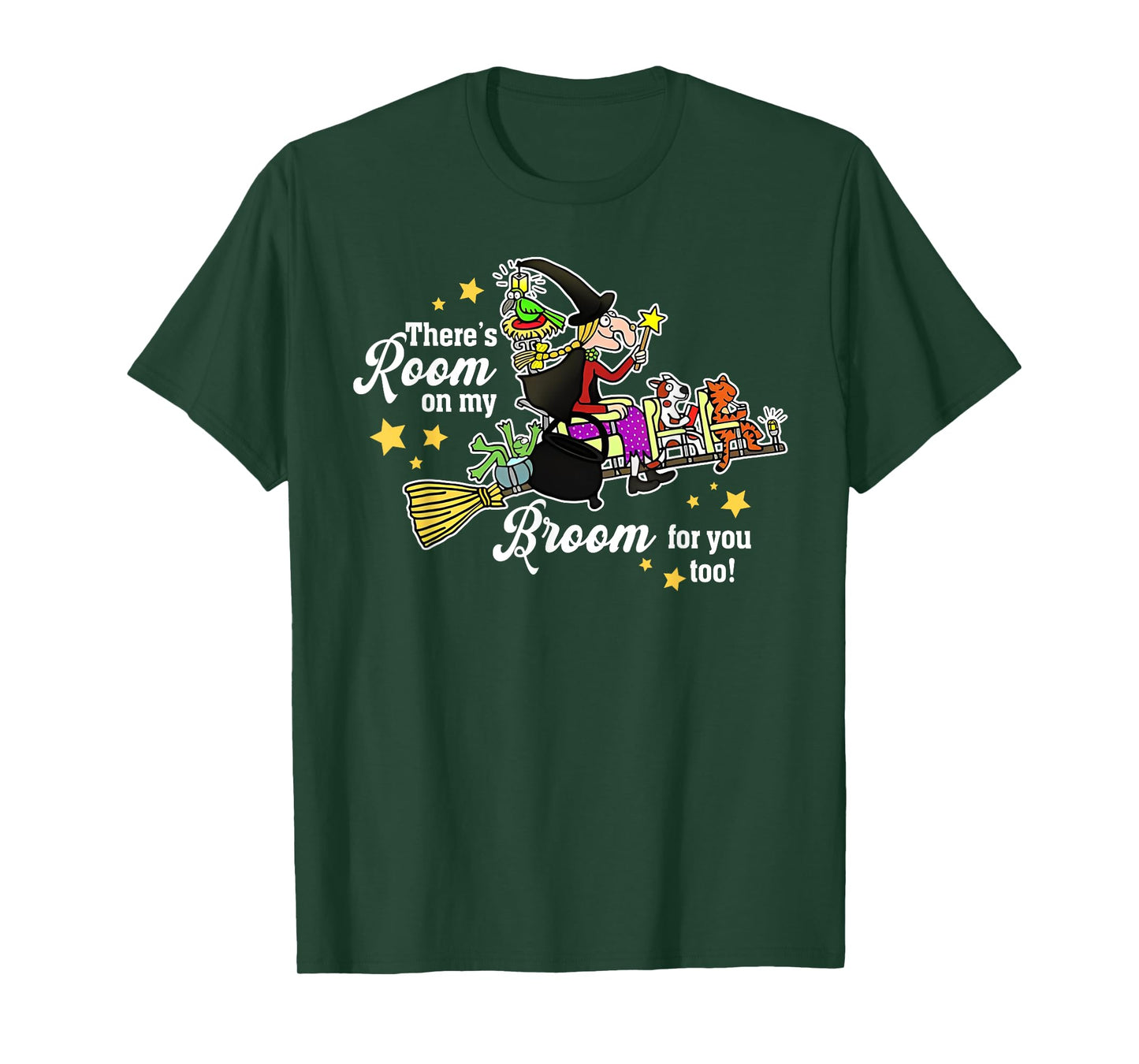 Funny There's Room On My Broom For You Too Teacher Halloween T-Shirt