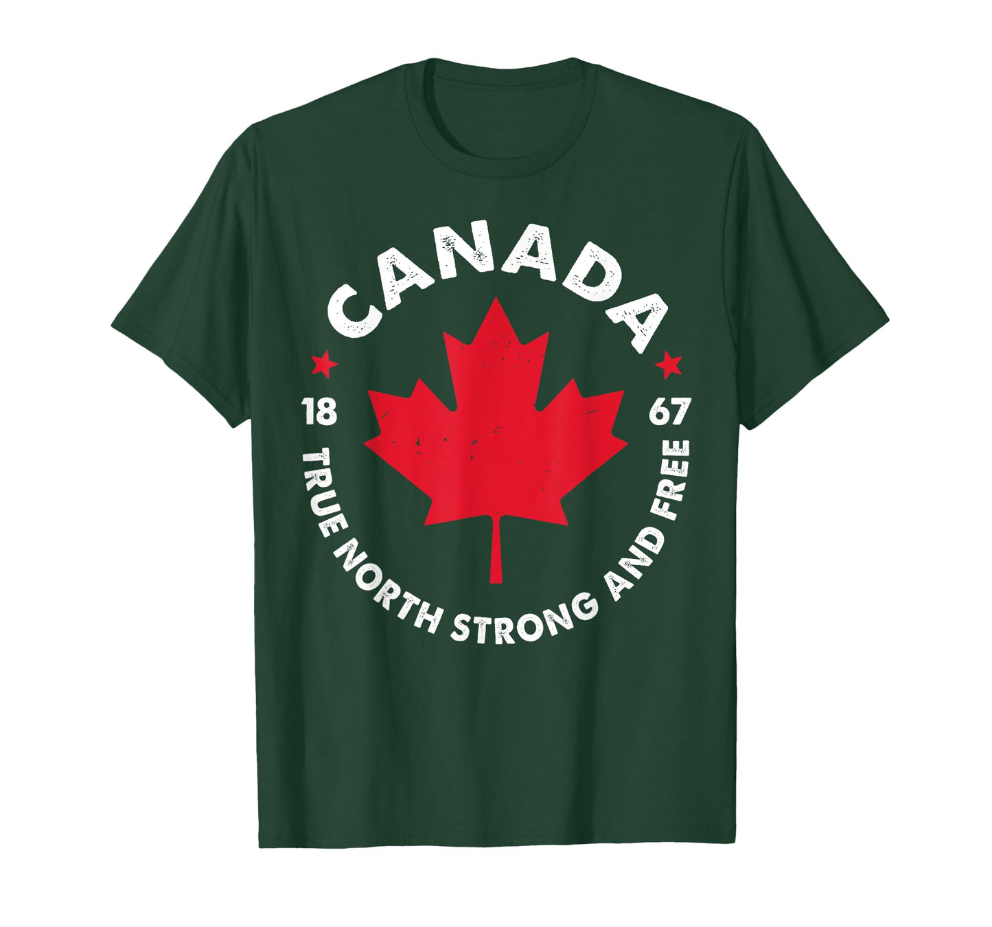 Canada True North Strong And Free Canada 1867 T-Shirt
