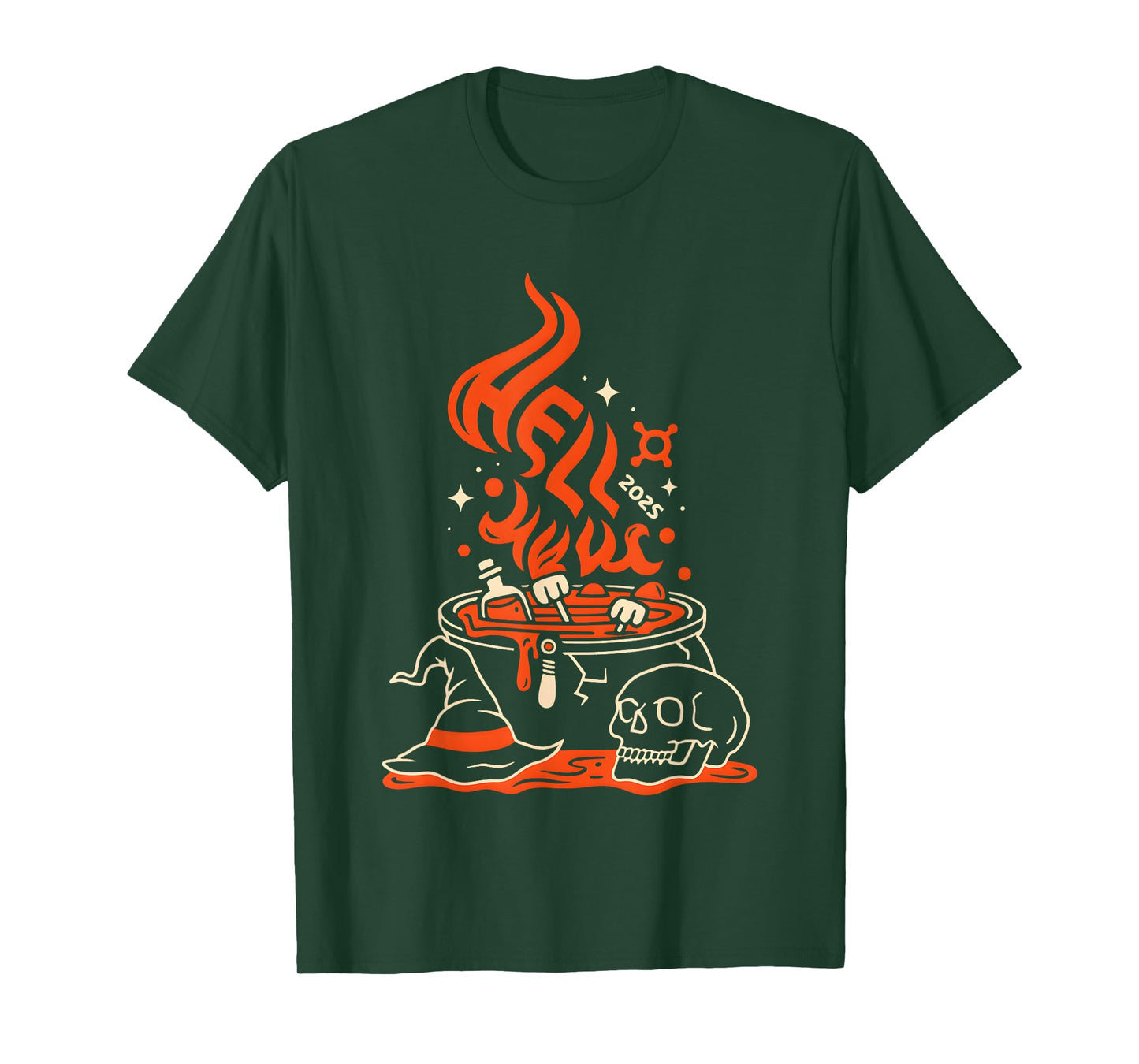 Hell 2025 Week Witch Skull T-Shirt