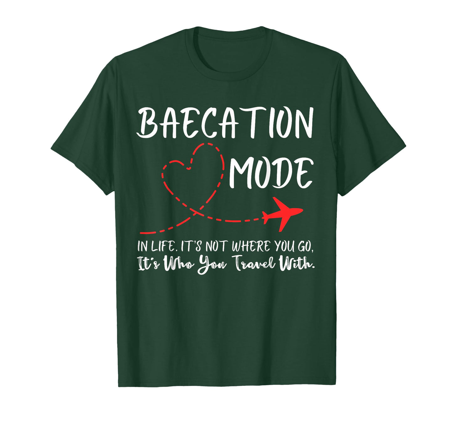 Funny Couple Matching Outfits For Baecay apparel Cute Couples Trip Matching Vacation Baecation Mode-Vibes Tee T-Shirt