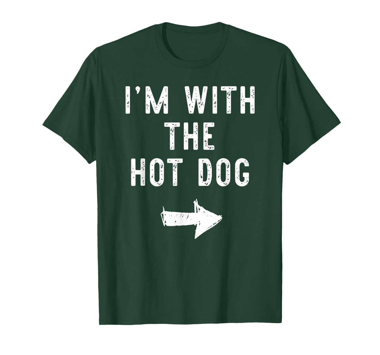 Halloween I'm with The Hot-Dog Funny Matching Costume Men T-Shirt