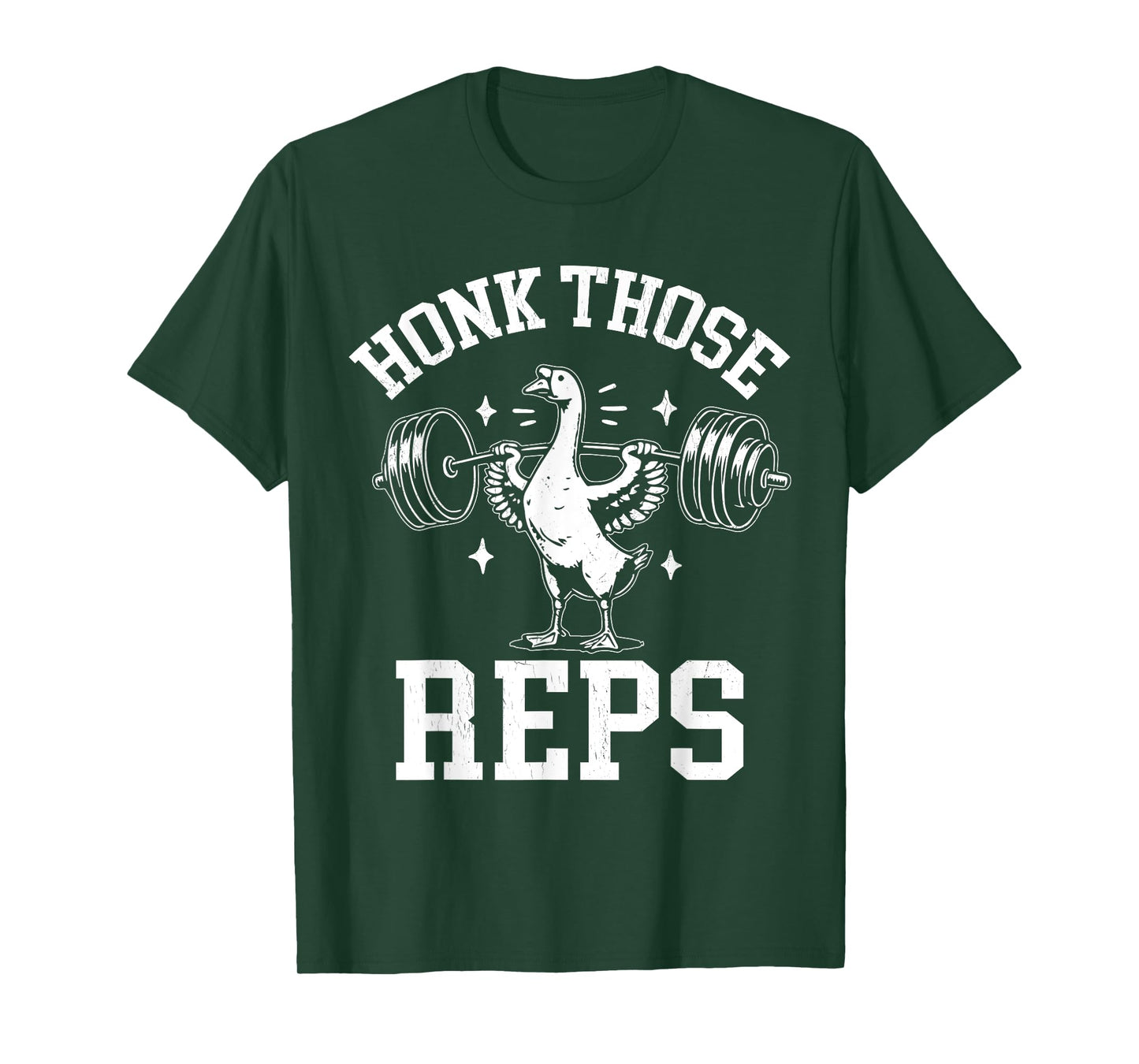 Honk Those Reps Funny Goose Weightlifting Retro Goose Gym T-Shirt