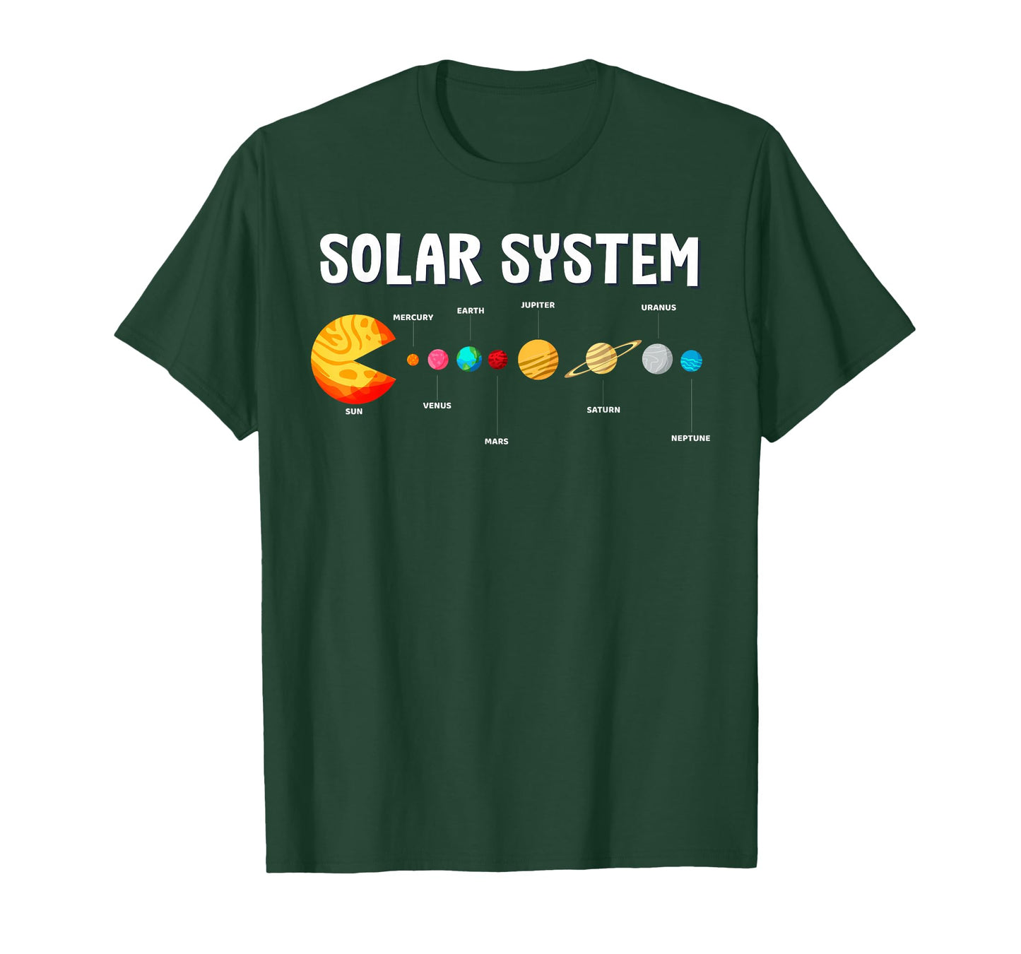 Funny Solar System Astronauts Video Games Teacher Men Women T-Shirt