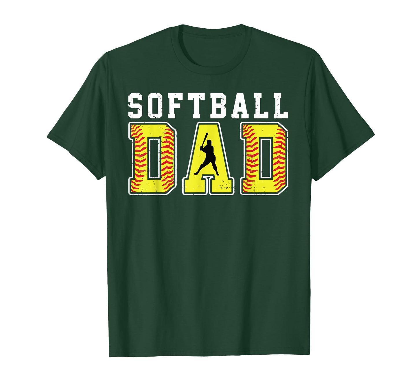 Vintage Softball Dad Retro Softball Daddy Game Day Family T-Shirt