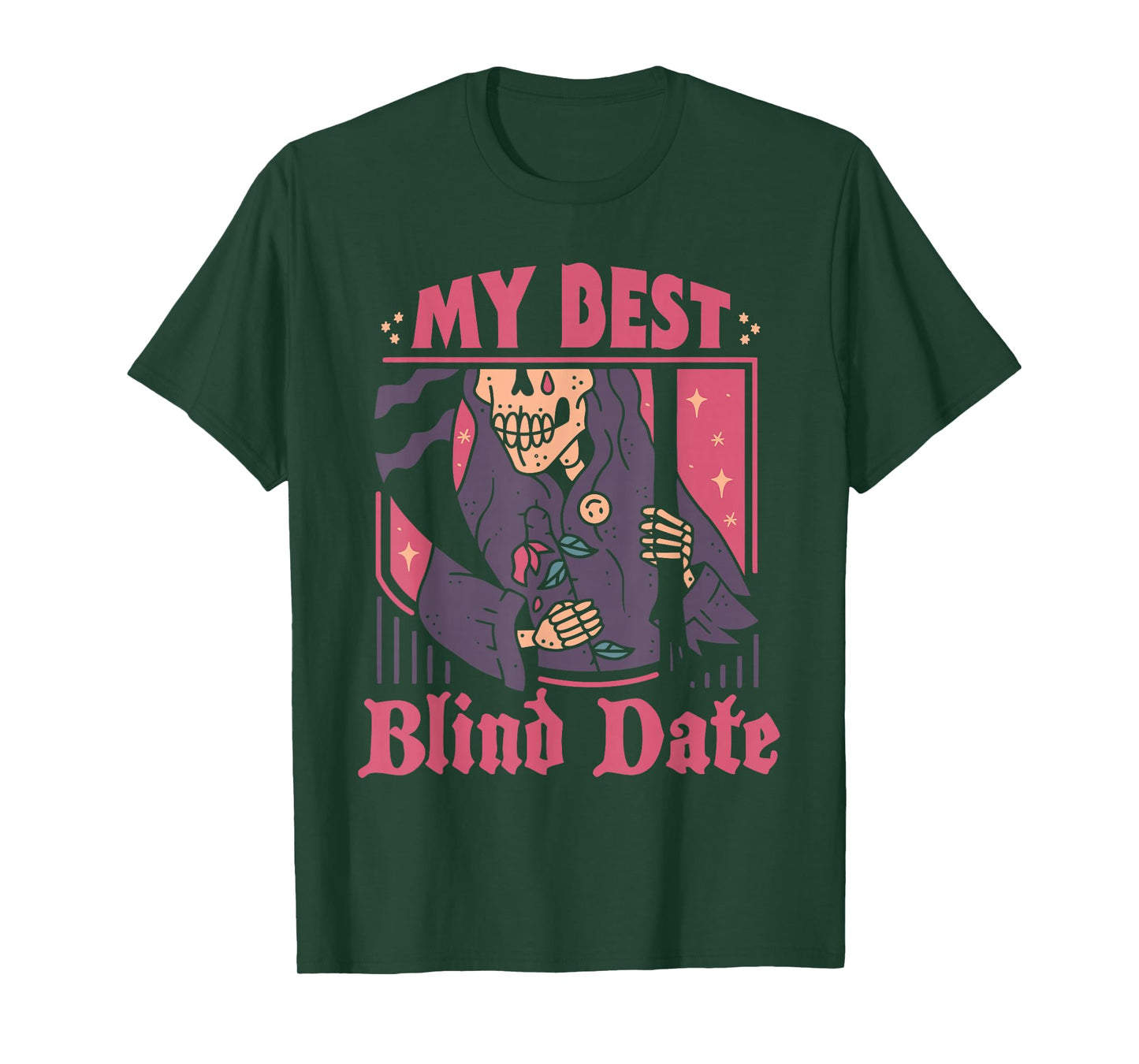 My Best Blind Date Halloween Design T-Shirt