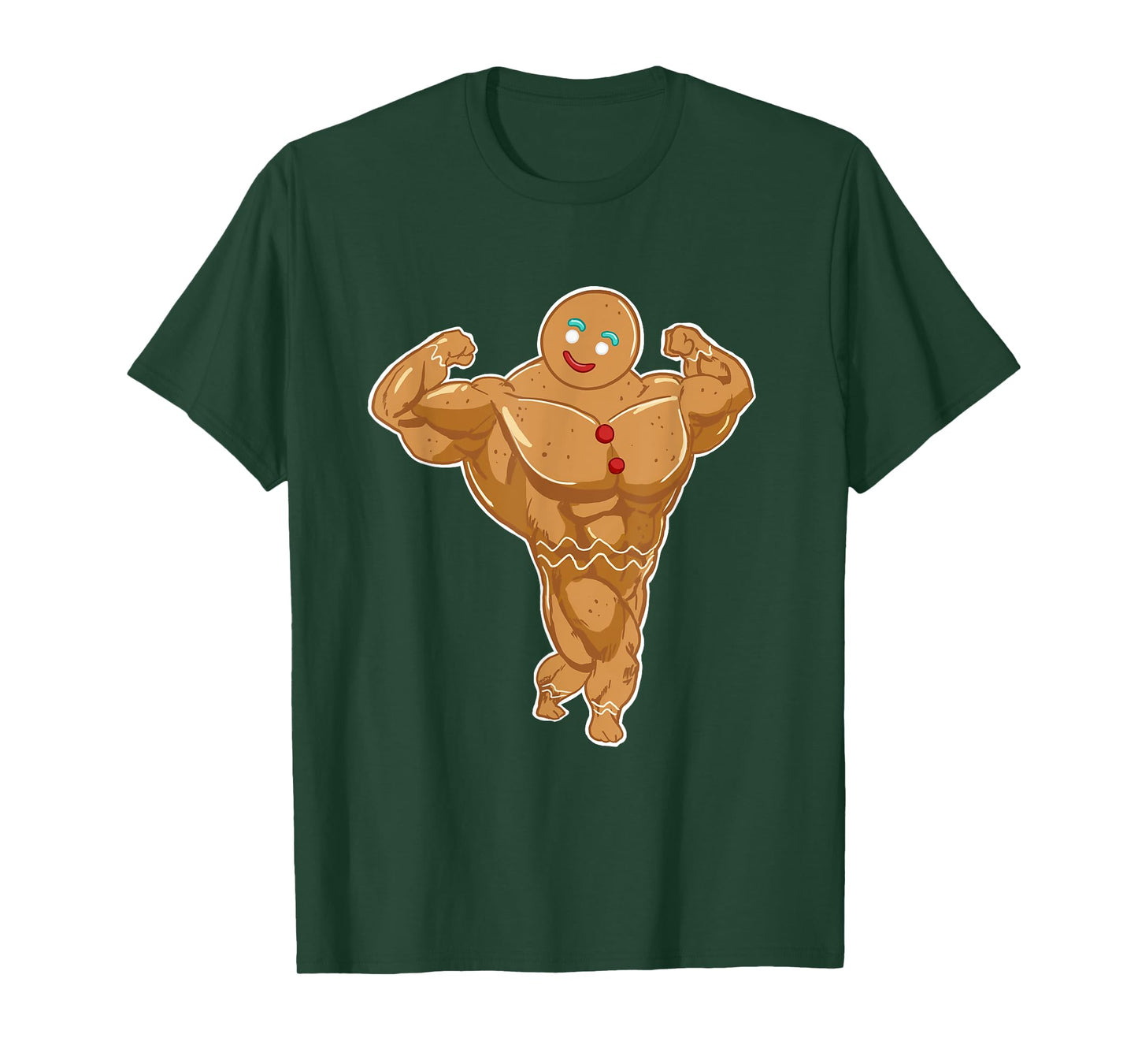 Miftees Christmas Tees Superhero Gingerbread Man T-Shirt