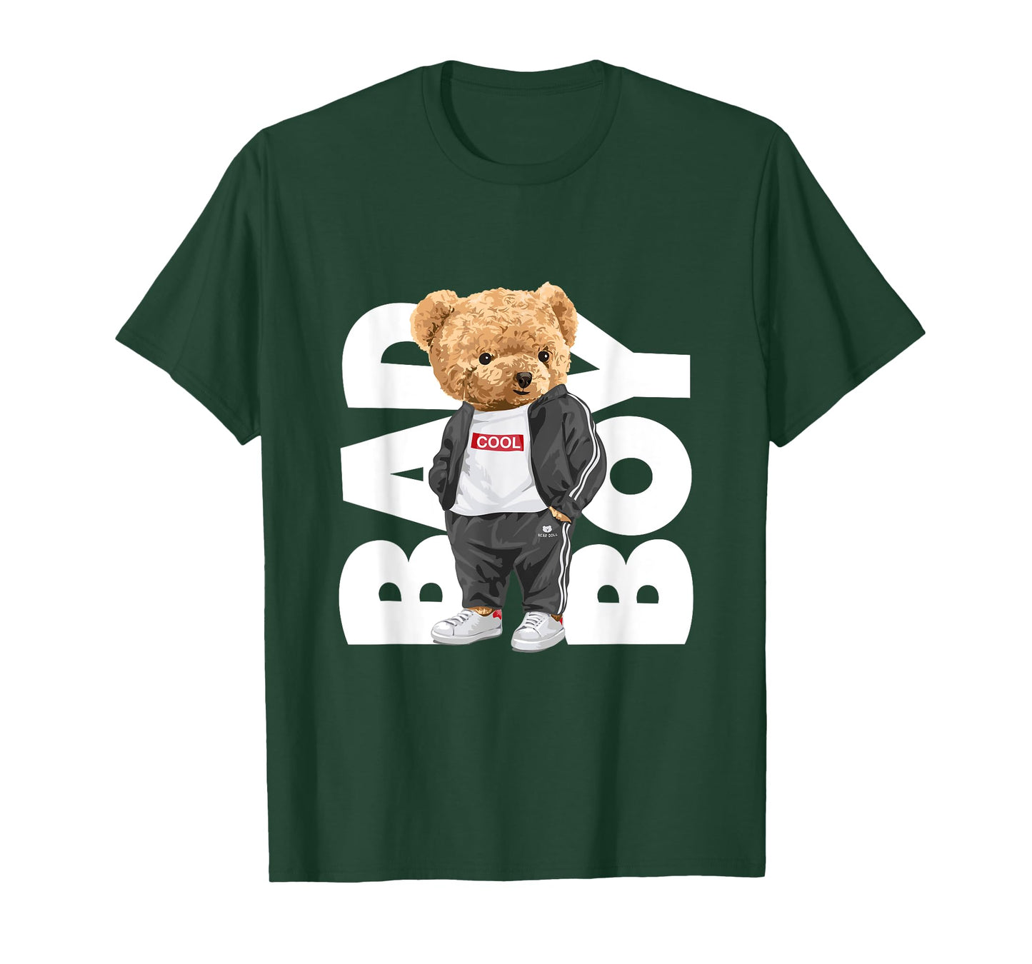 Bad Boy Tee Shirt, Funny Teddy Bear Graphic Design Style Fun T-Shirt