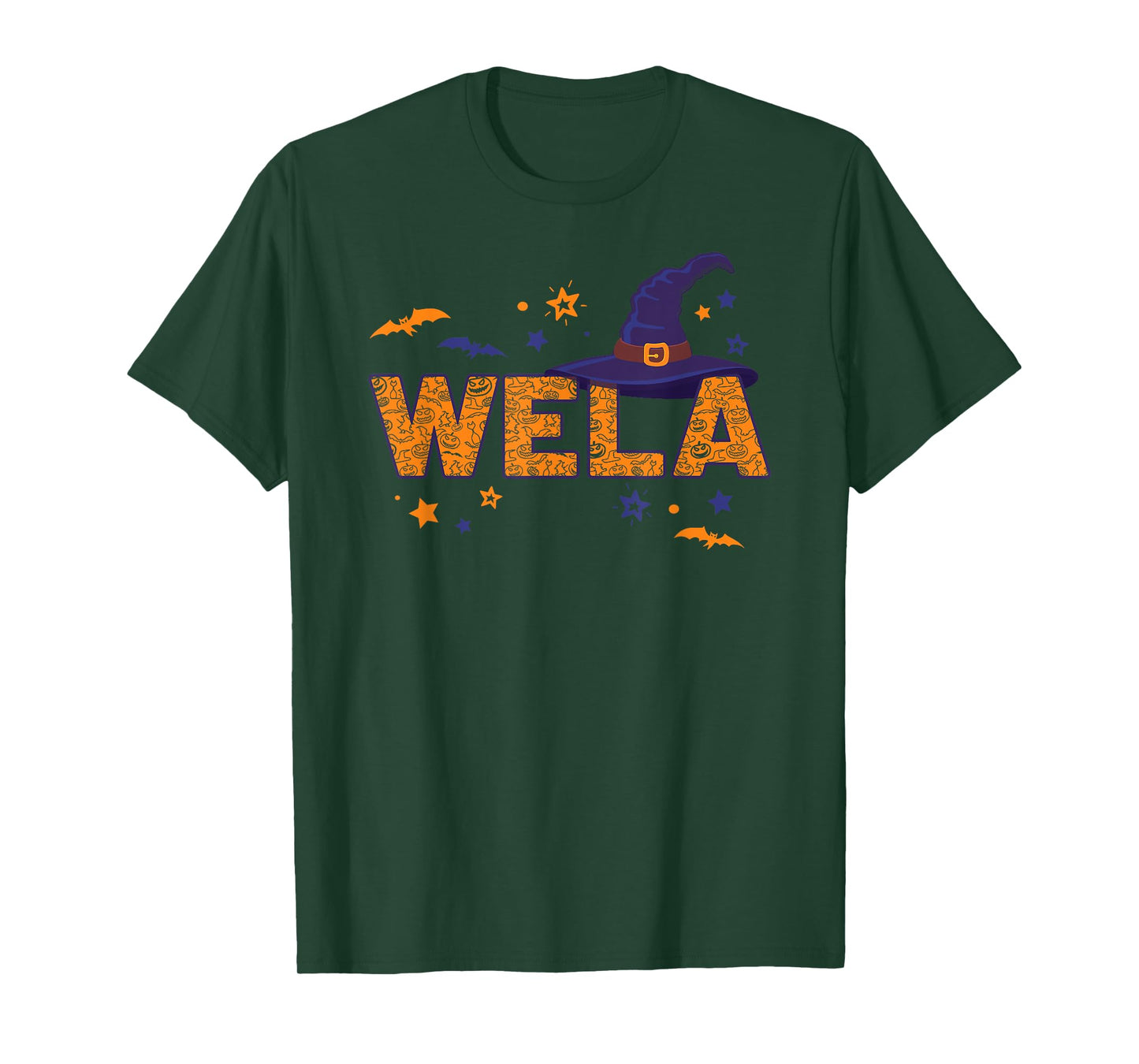 Wela Witch Hat Mexican Grandma Costume Halloween T-Shirt