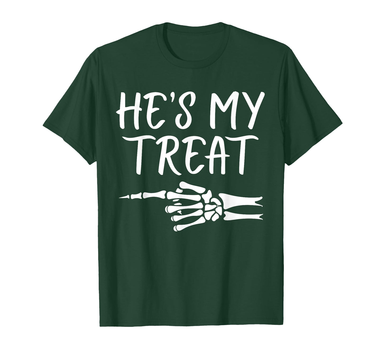 He's My Treat Matching Couple Halloween Costume Girlfriend T-Shirt