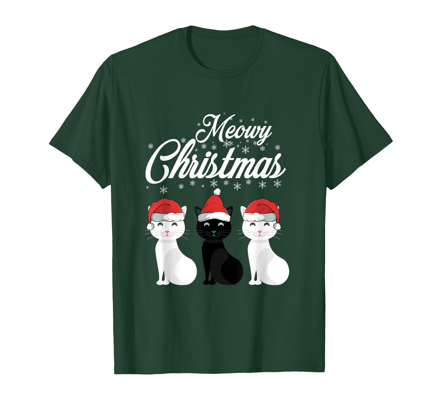 Meowy Christmas -Cats & Kittens Santa Claus Xmas Animal Gift T-Shirt