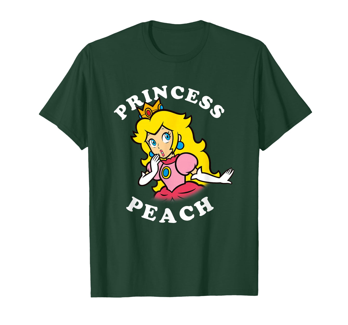 Super Mario Princess Peach Big Character Portrait Simple T-Shirt