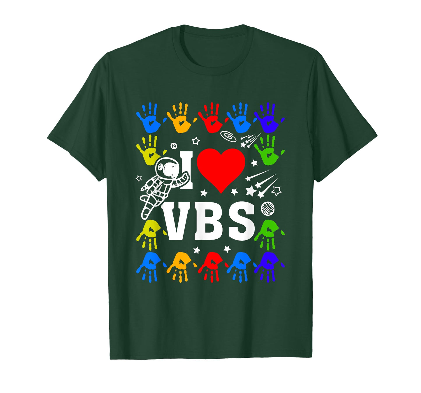 I Love VBS Summer Vacation Bible School Christian Teacher Men Women Kids T-Shirt