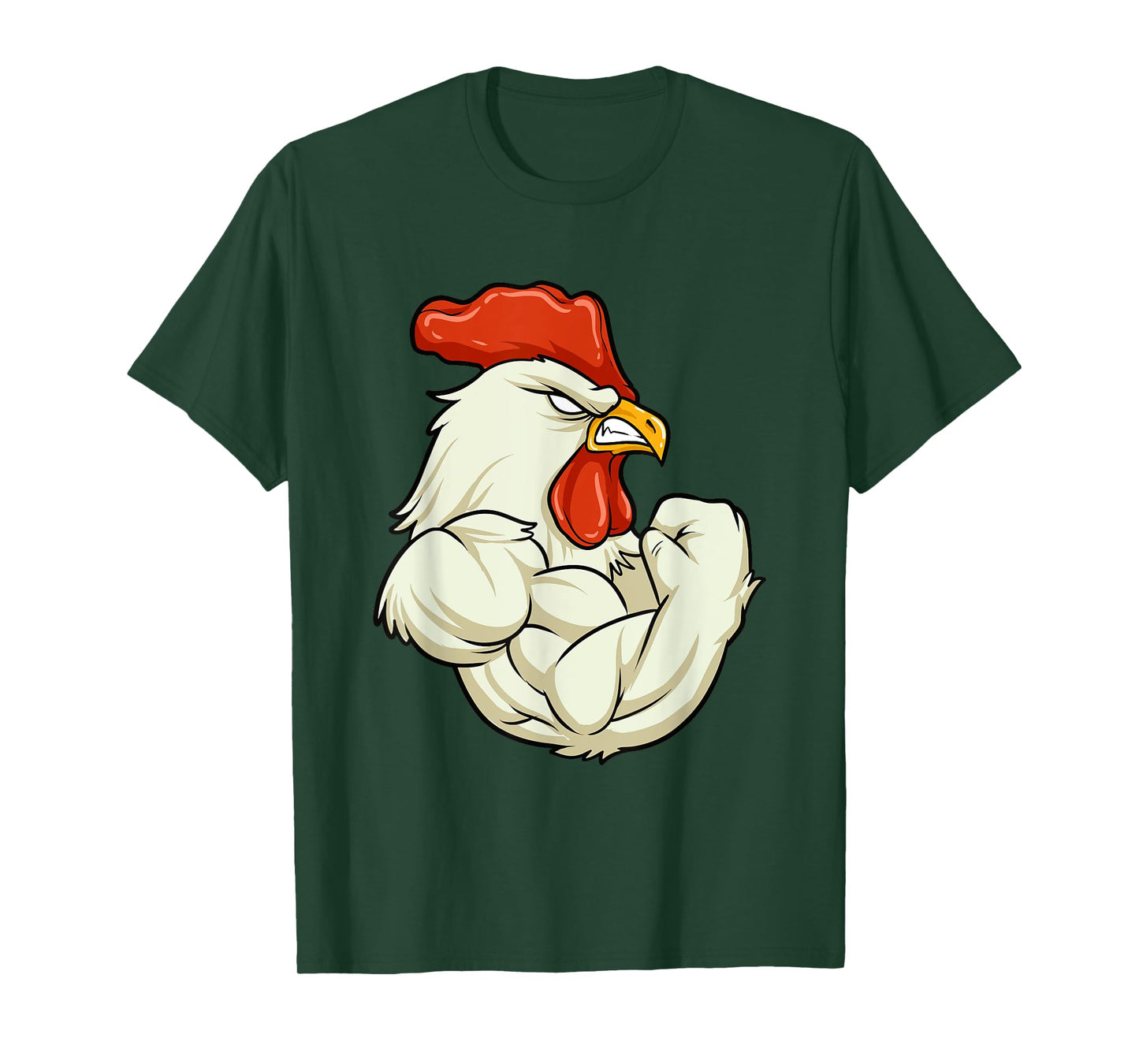 Rooster At The Gym - Muscle Fitness Training Bodybuilder T-Shirt