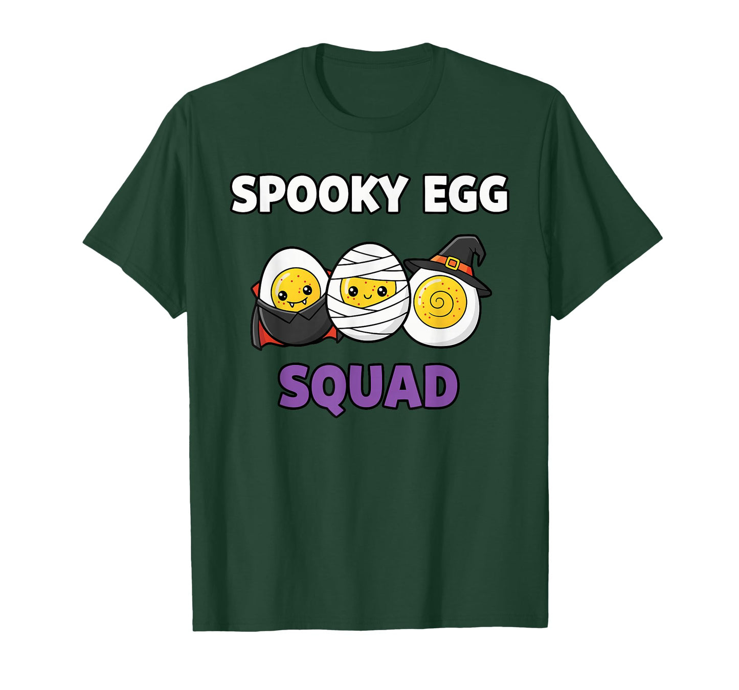 Spooky Egg Squad Halloween Deviled Eggs Vampire Mummy Witch T-Shirt