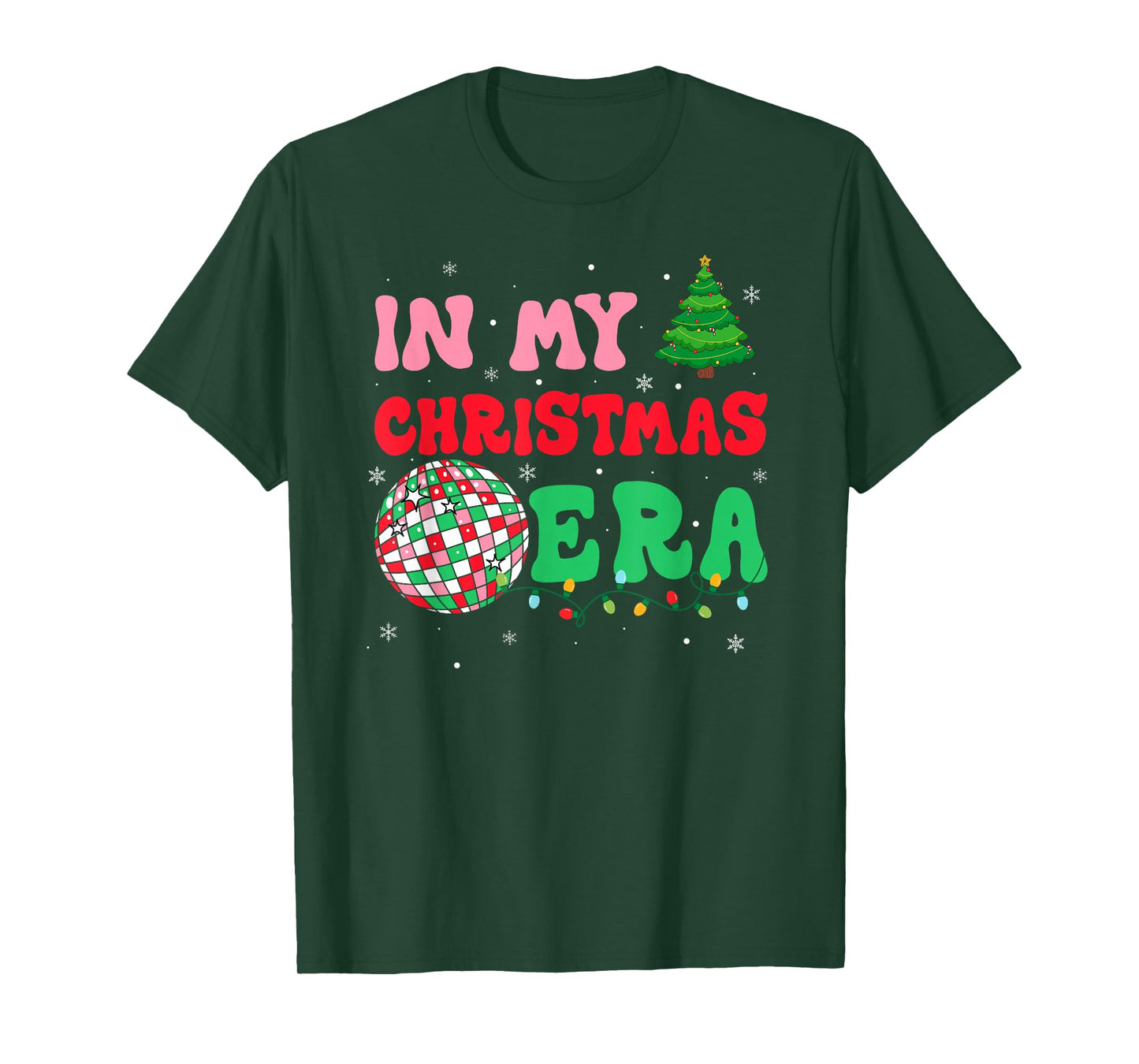 in My Christmas Era Winter Season Holiday Groovy Xmas T-Shirt