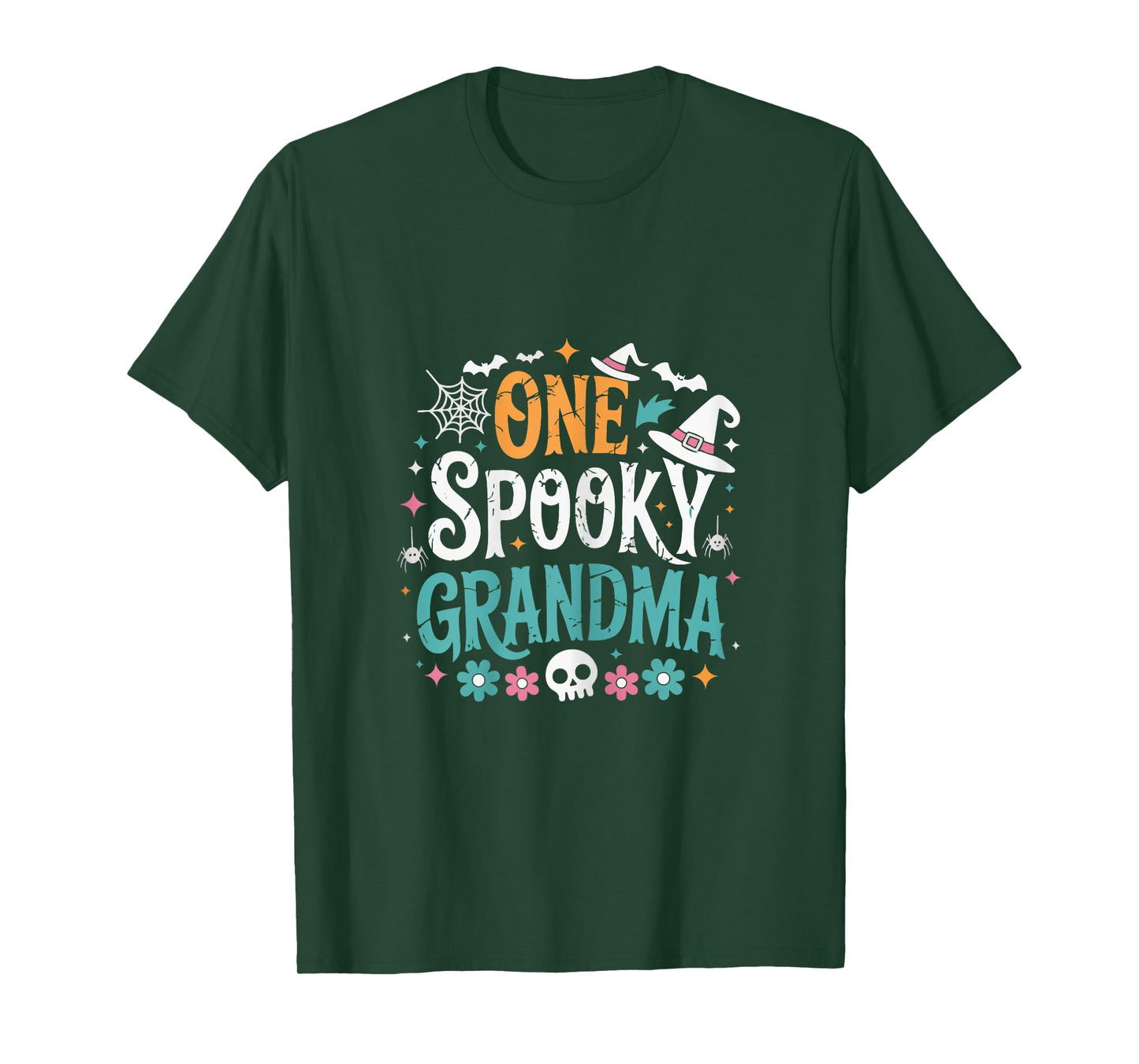 One Spooky Grandma Halloween Fun Design T-Shirt