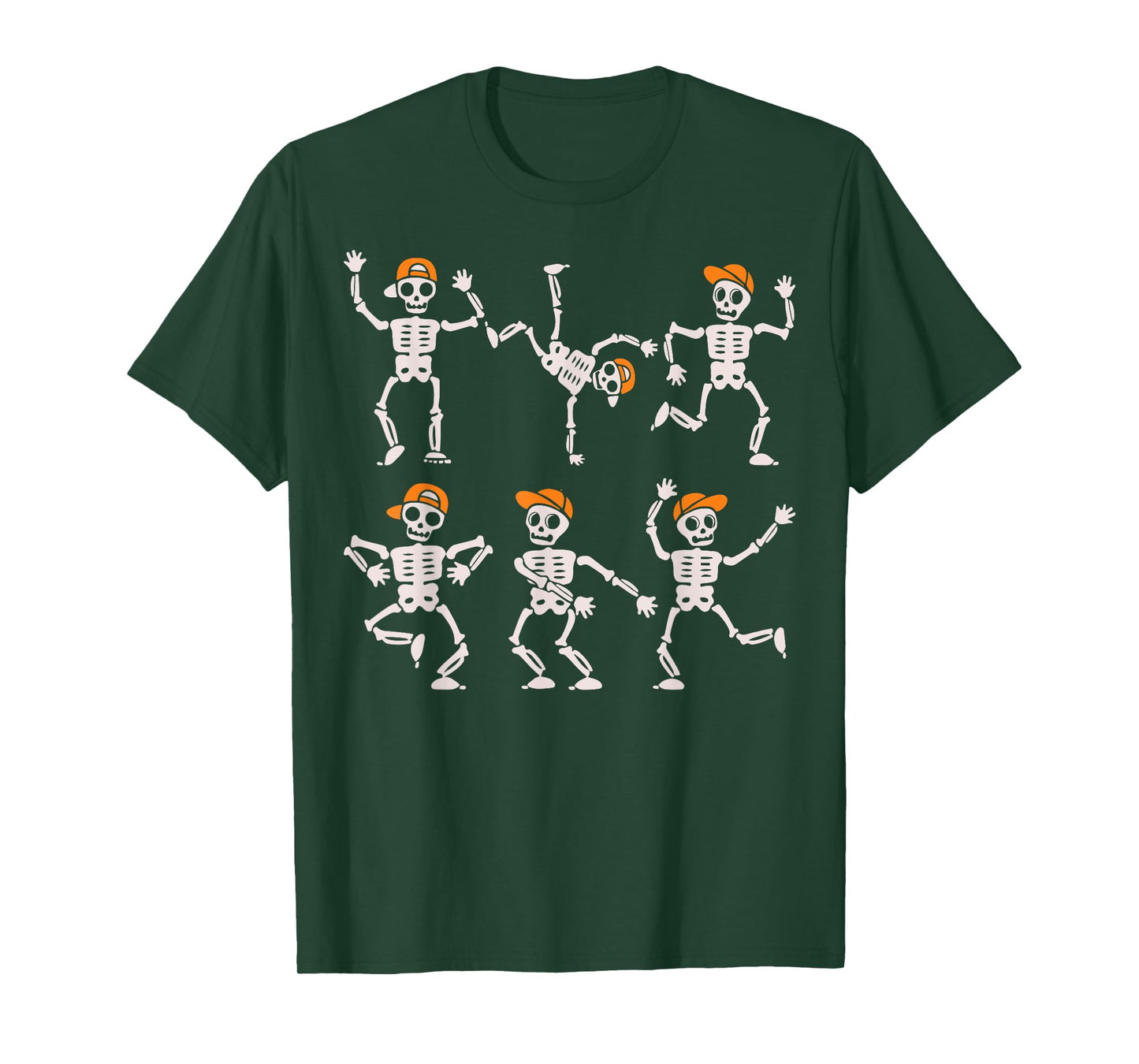 Funny Cute Dancing Skeleton Halloween Boys Kids Toddlers T-Shirt
