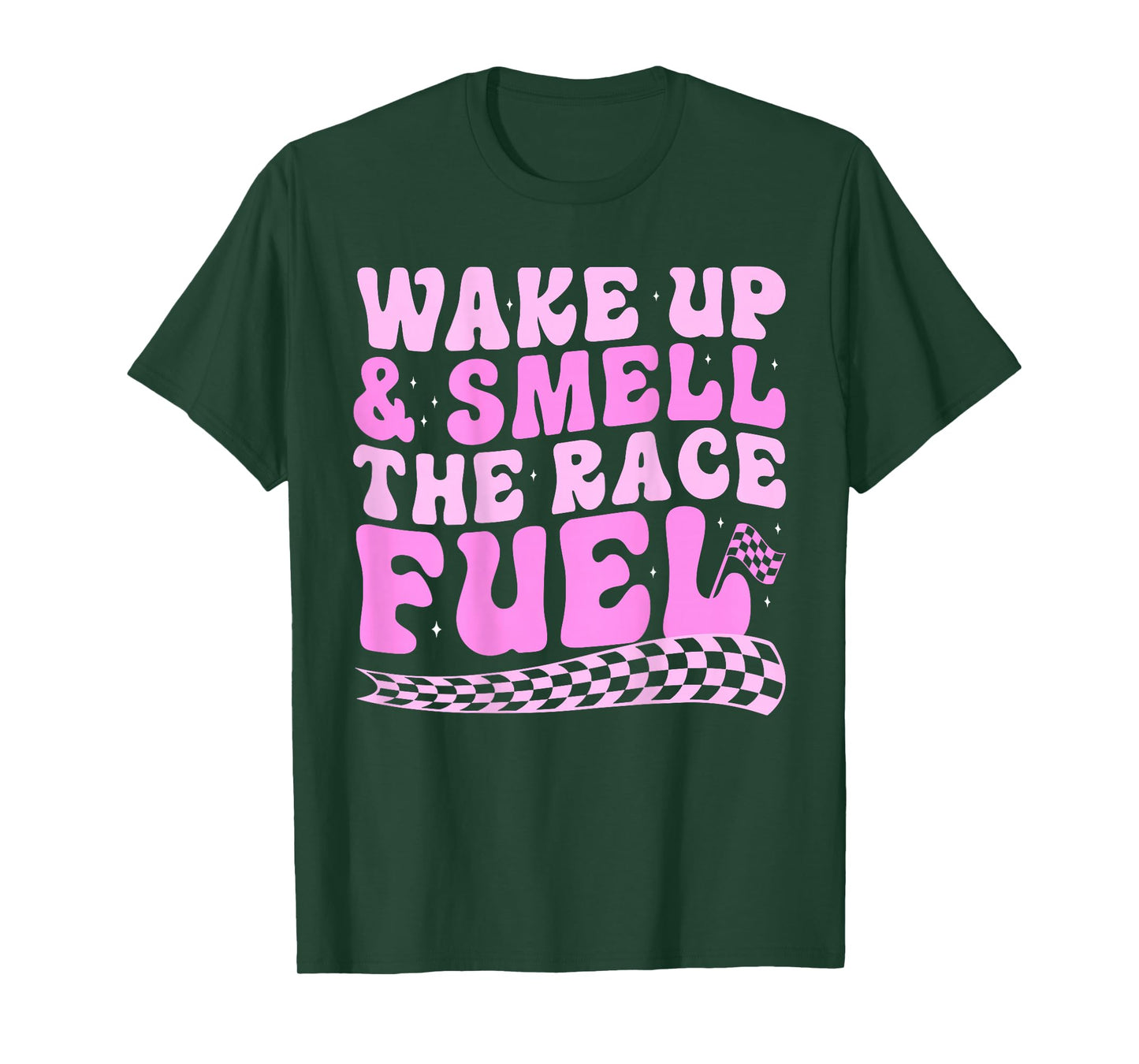 Wake up and smell the race fuel (on back) T-Shirt