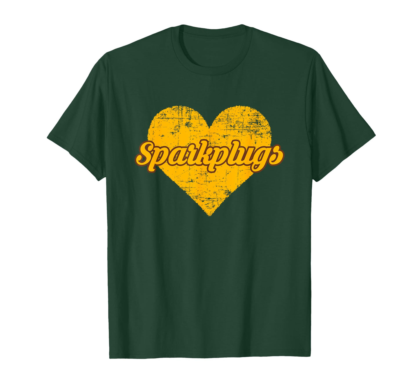 Speedway Sparkplugs Over Heart T-Shirt