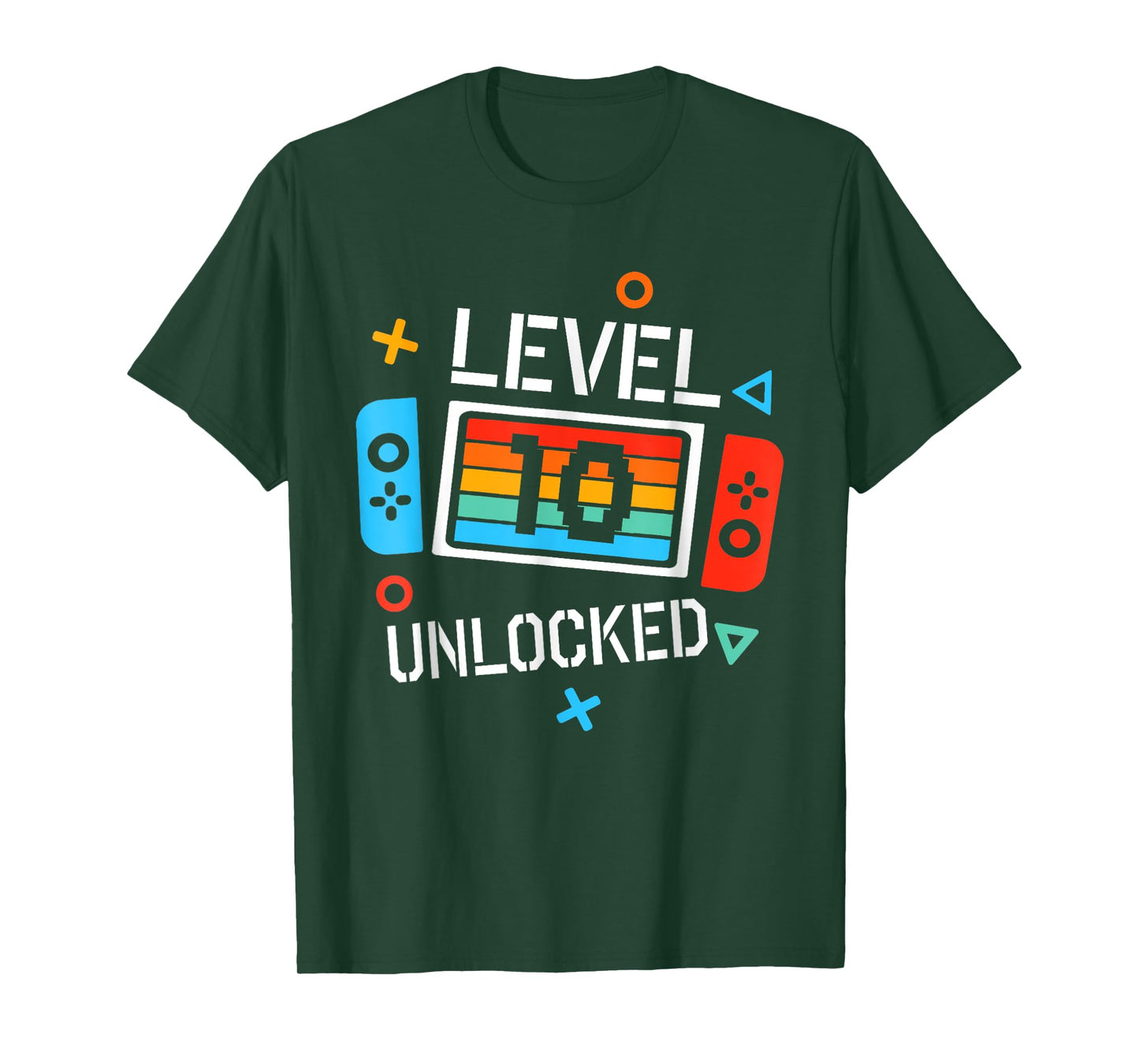 10 Year Old Level Unlocked Shirt 10th Birthday B-day T-Shirt