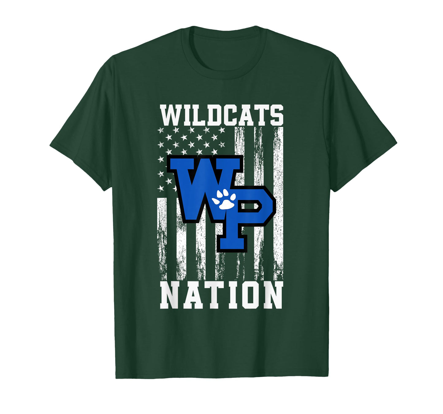 White Plains Wildcats Logo Nation HS T-Shirt