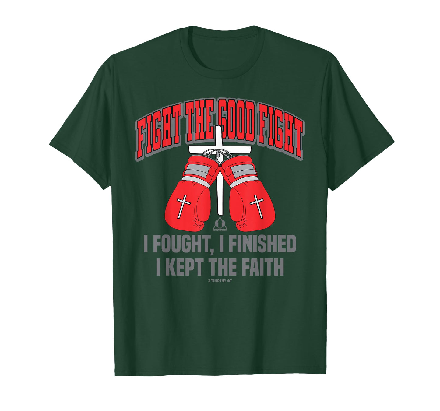 FIGHT THE GOOD FIGHT BOXING GLOVES Christian Design T-Shirt