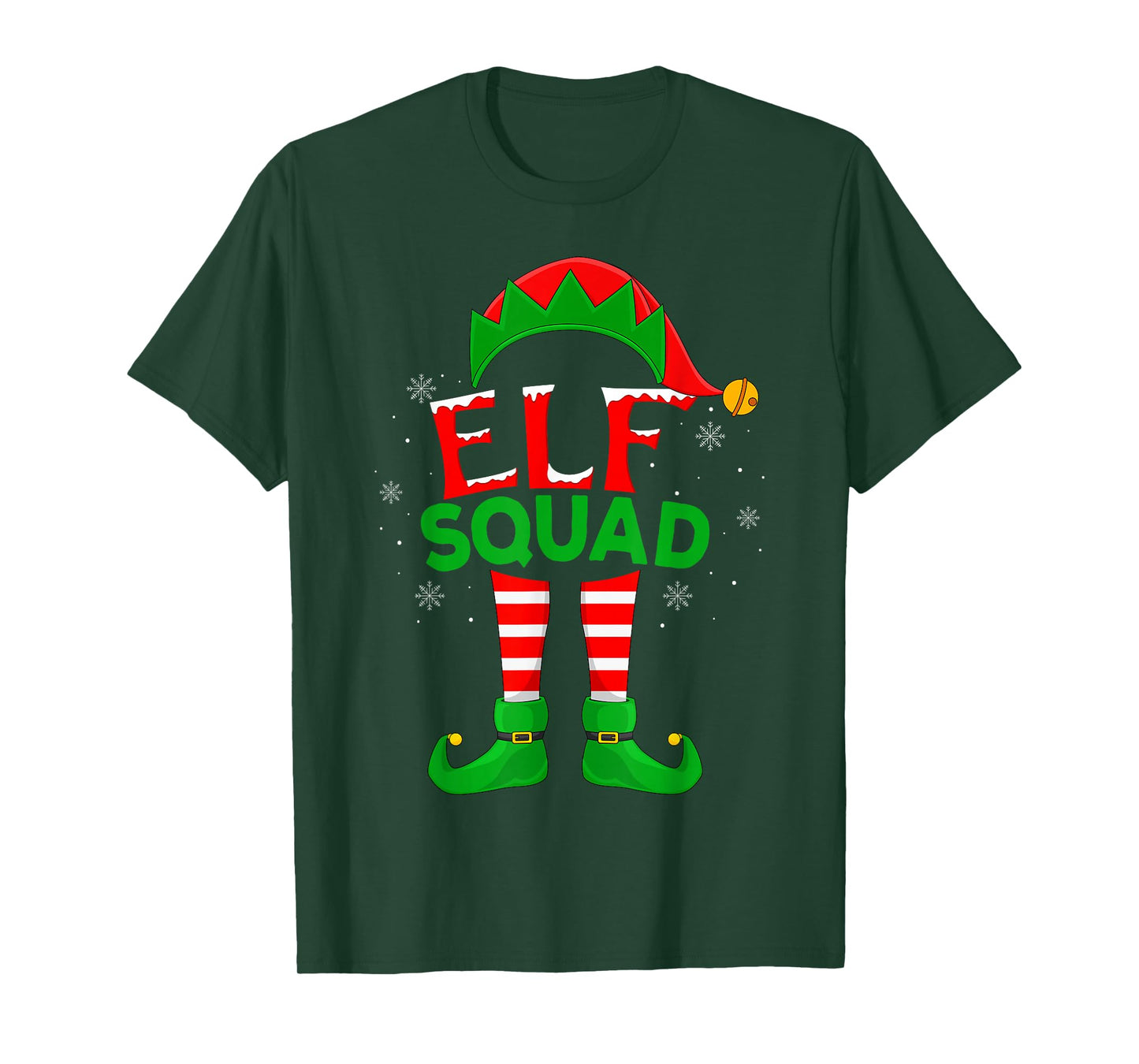 Elf Squad Matching Family Group Funny Elf Christmas T-Shirt