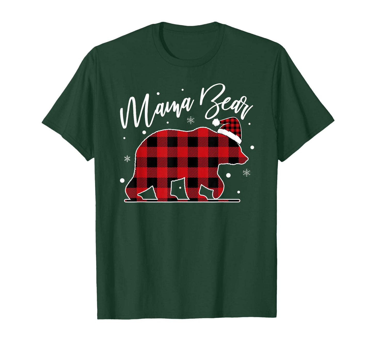 Mama Bear Christmas Pajamas Matching Family Bear Xmas T-Shirt