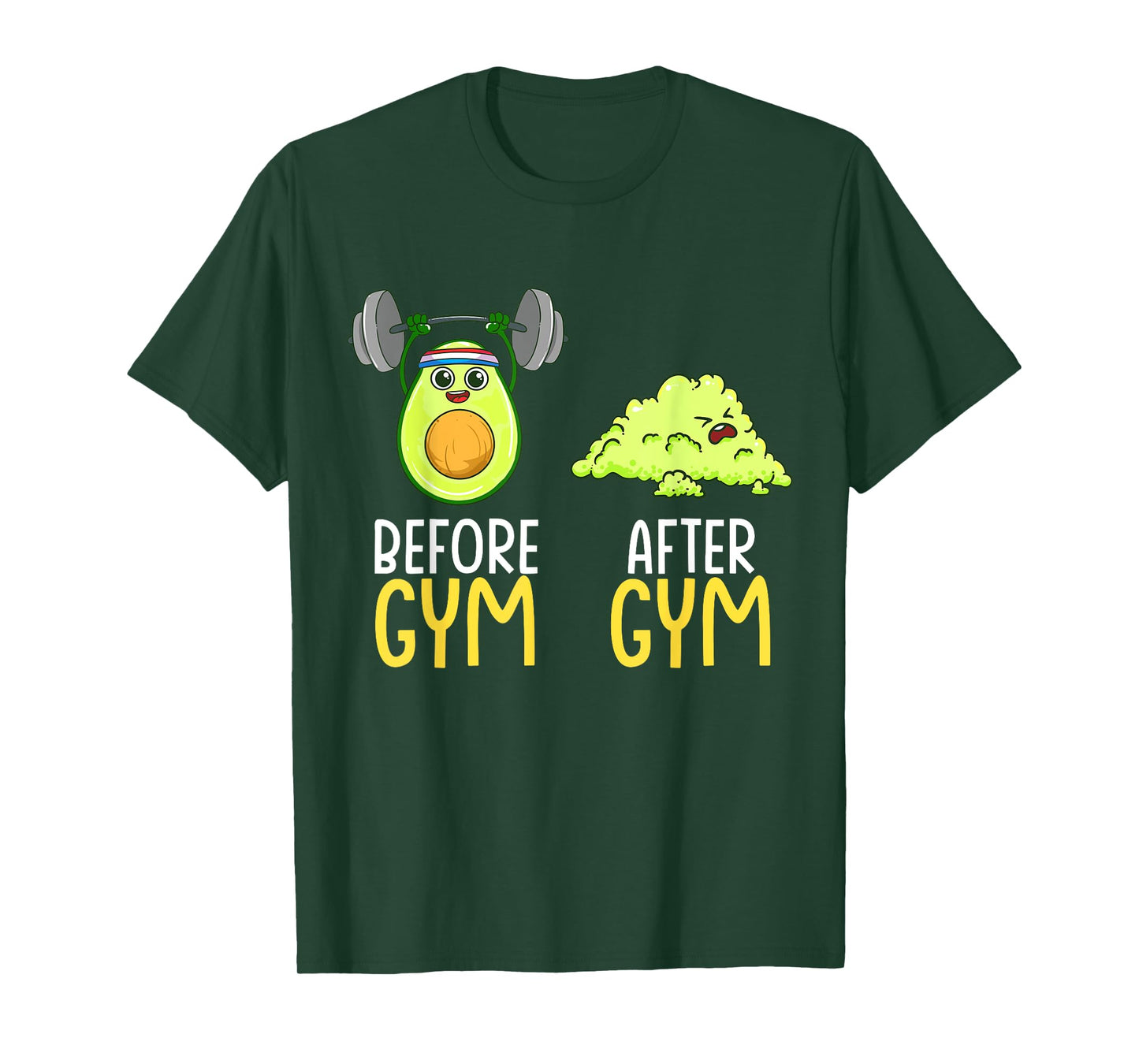 Weightlifting Avocado Guacamole Funny Gym Workout Routine T-Shirt