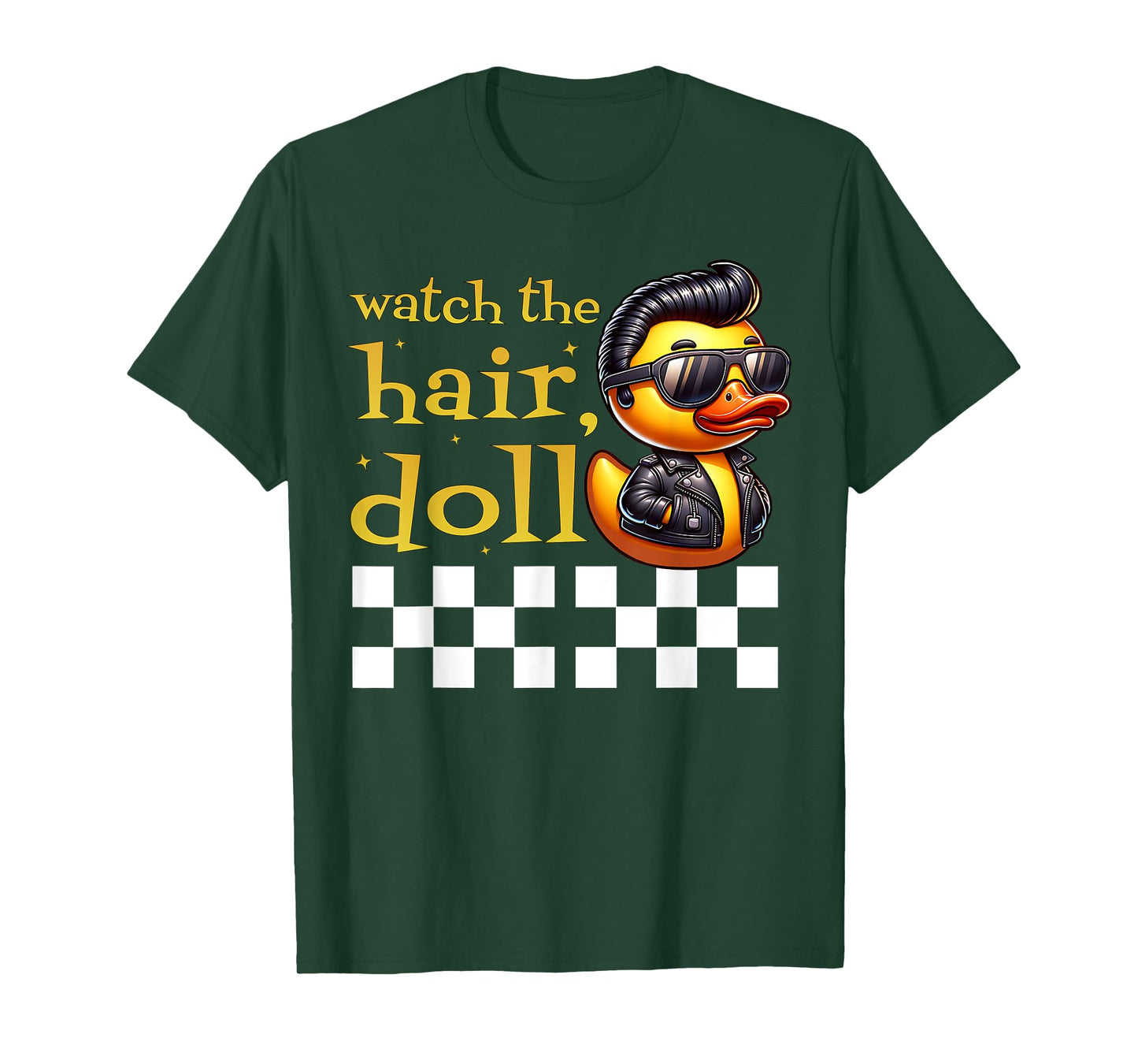 50s Sock Hop Rubber Ducky Greaser Boys Kids Rockabilly Ducky T-Shirt