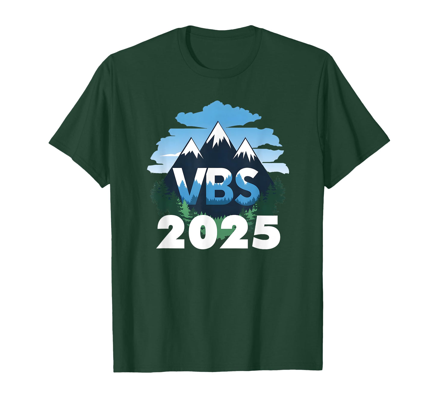 VBS Team 2025 Vacation Bible School Mountain Nature VBS T-Shirt