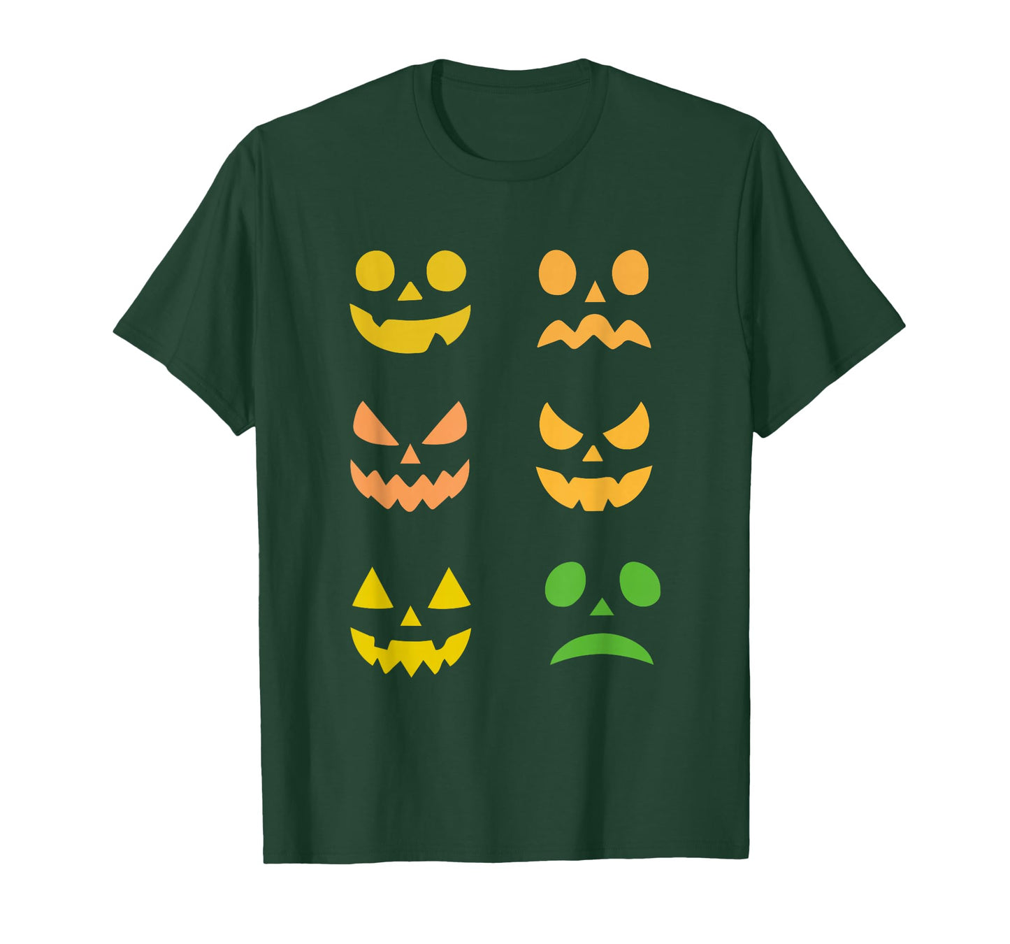 Scary Spooky Jack O Lantern Face Pumpkin Halloween Men Boys T-Shirt