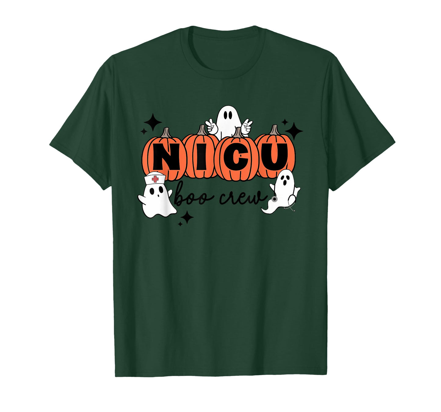 Funny NICU nurse shirt Halloween NICU boo crew NICU nurse T-Shirt