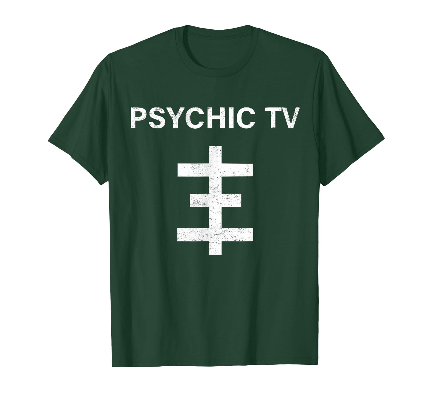 Vintage Psychic 80s Skull Cross Men And Women T-Shirt
