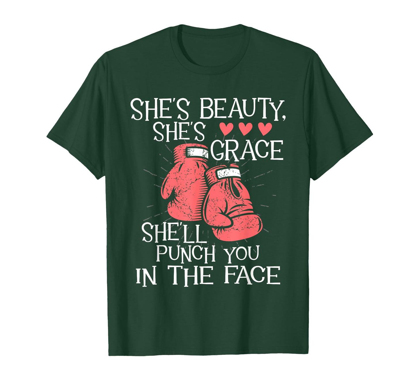 She'll Punch You In The Face - Kickboxer Kickboxing Kickbox T-Shirt