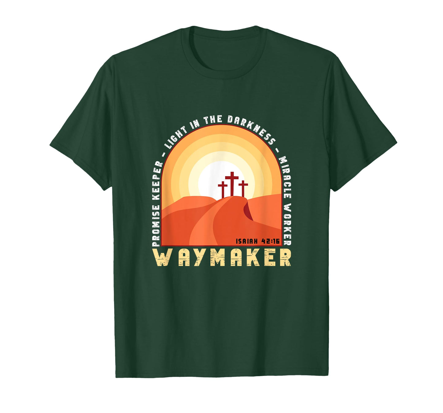 Vintage Waymaker Promise Keeper Miracle Worker Christian T-Shirt