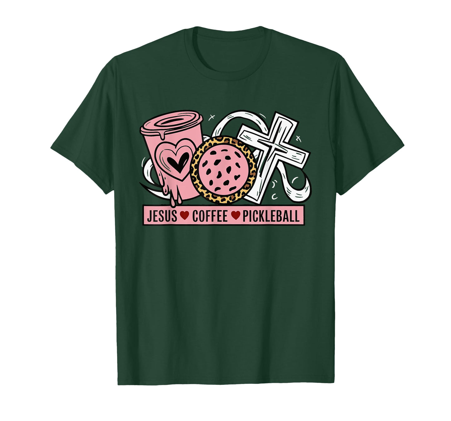 Jesus Coffee Pickleball T-Shirt