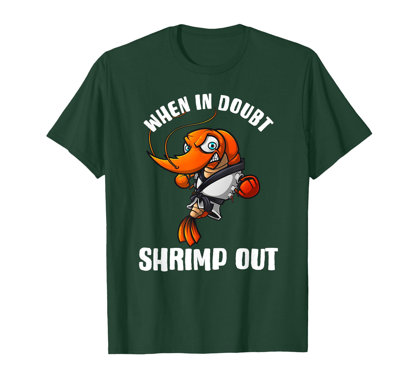 Funny Jiu Jitsu Gift For Men Women Kids Brazilian BJJ Shrimp T-Shirt