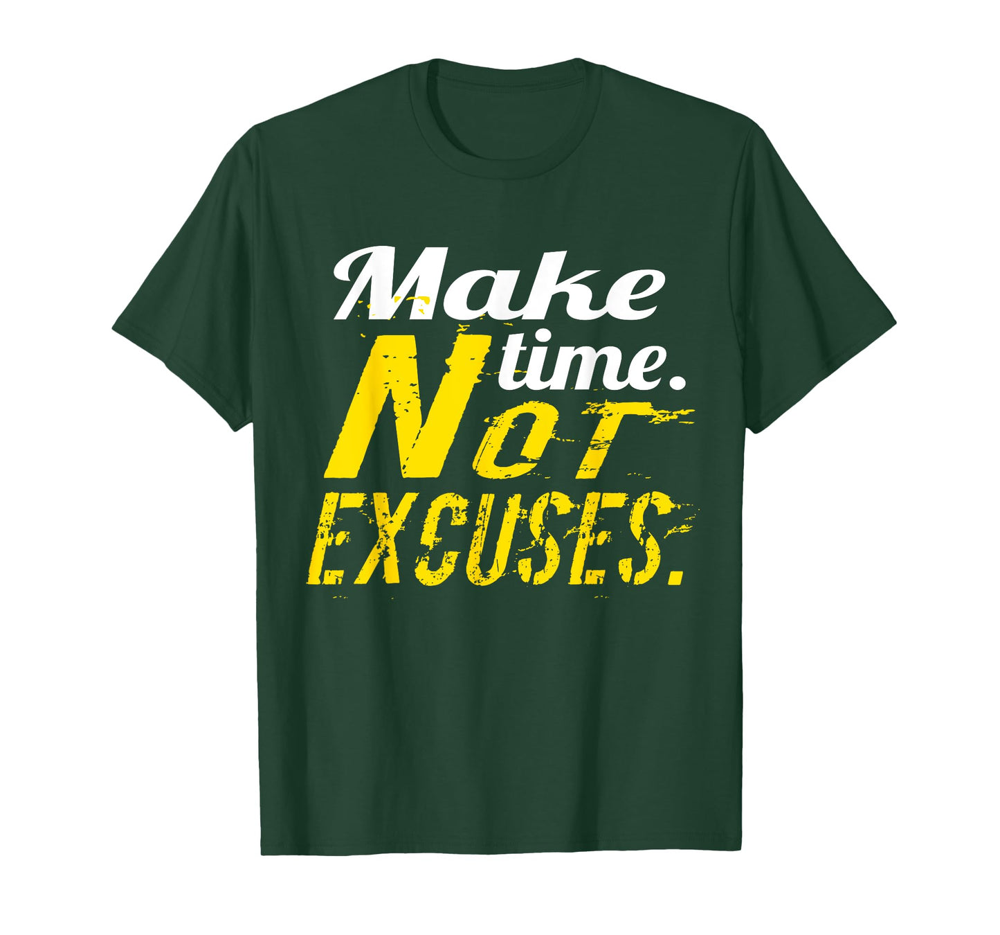 No Excuses gym & fitness workout motivation shirt T-Shirt