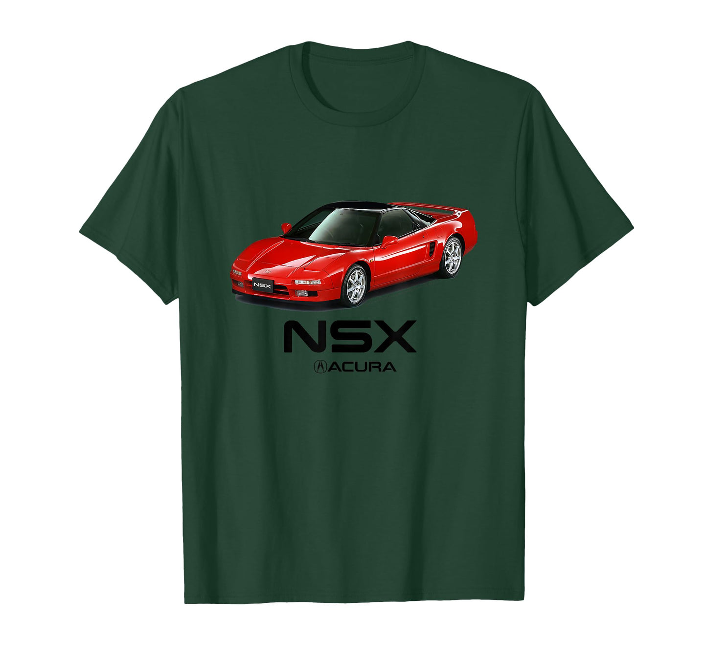 Honda NSX Classic Red Sports Car T-Shirt